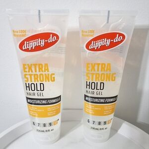 Dippity-Do Extra Strong Hold Hair Gel, Moisturizing Formula, Bundle Of 2, NEW
